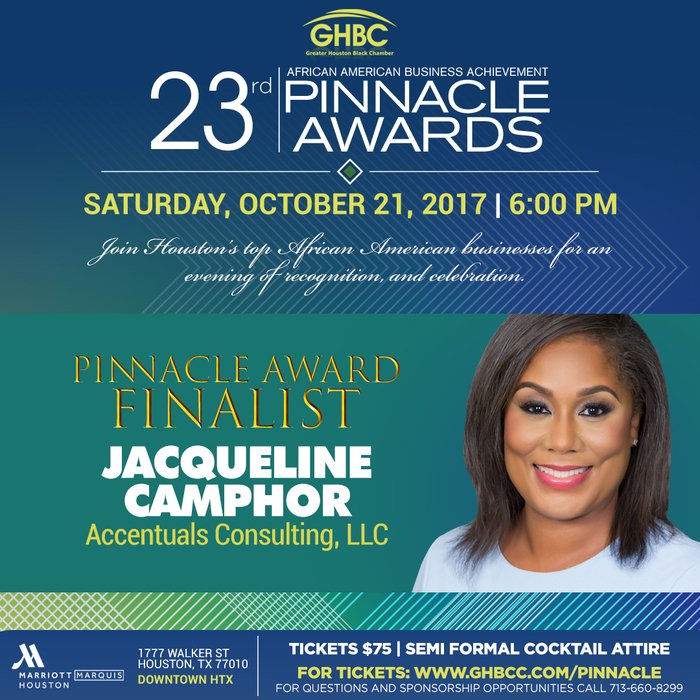 HouBlackChamber's tweet photo. #GHBC #GHBCPinnacleAwards #Pinnacle2017 https://t.co/FJ8hBJ2LHS