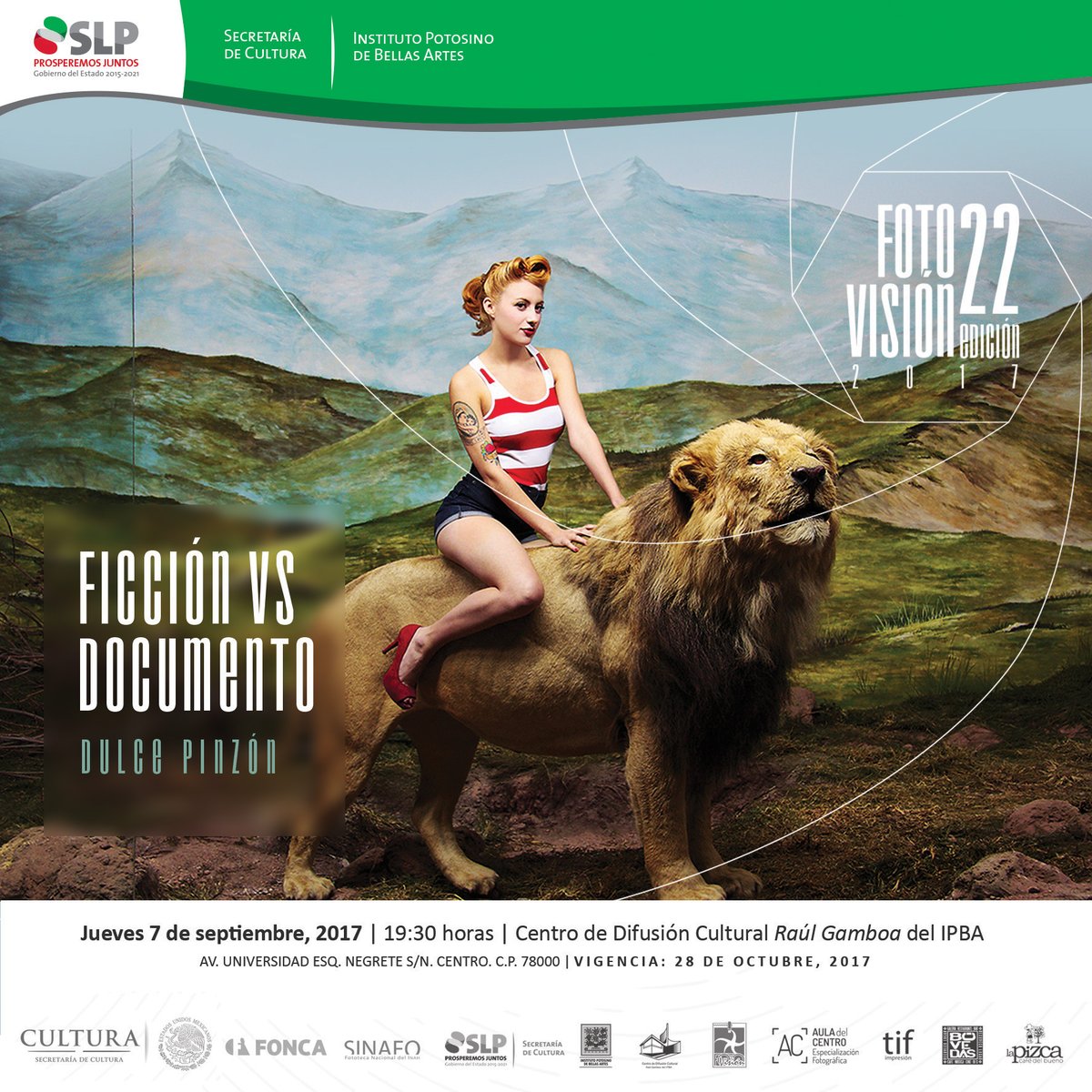 SistemaCreacion's tweet photo. Vista la exposición: “Ficción vs documento” de Dulce Pinzón #FoncaSNCA en galerías del CDC de @bellasartesslp ¡Asiste! #FoncaArtesVisuales https://t.co/RcncEH1ytj
