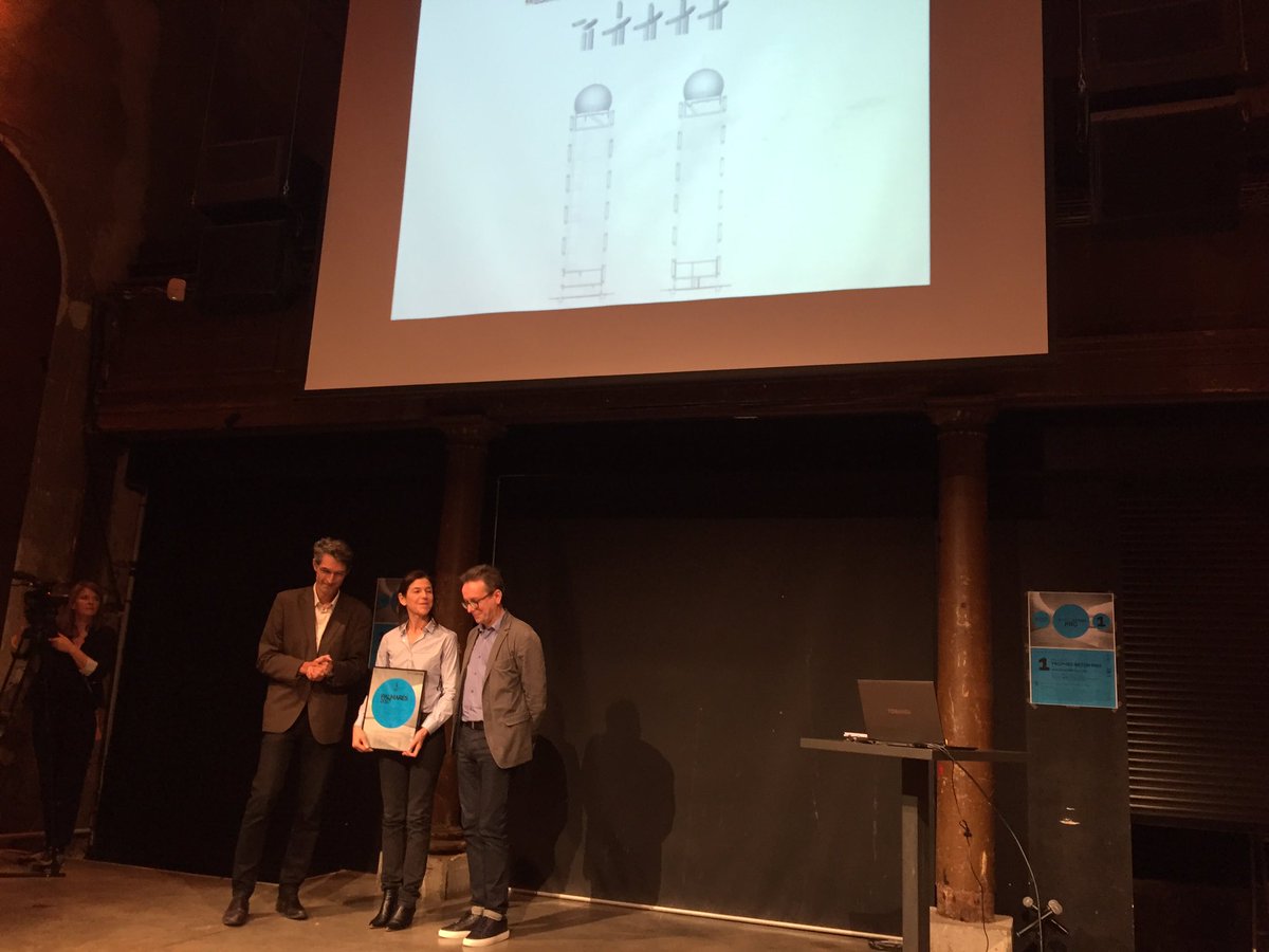 materiaupole's tweet image. Aux @tropheebeton pro, à la  @MA_IDF, qui distinguent des projets où le #béton, intensité structurelle, est annobli et durable. #teamarchi