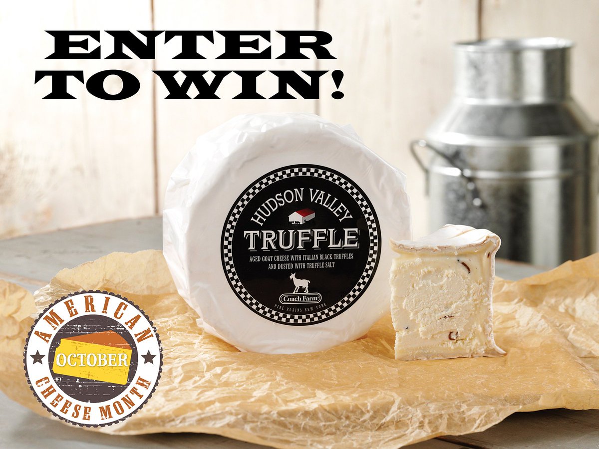 CoachFarm's tweet image. In celebration of American Cheese Month, check out our Facebook Page for a CHANCE TO WIN a free sample of Hudson Valley Truffle!