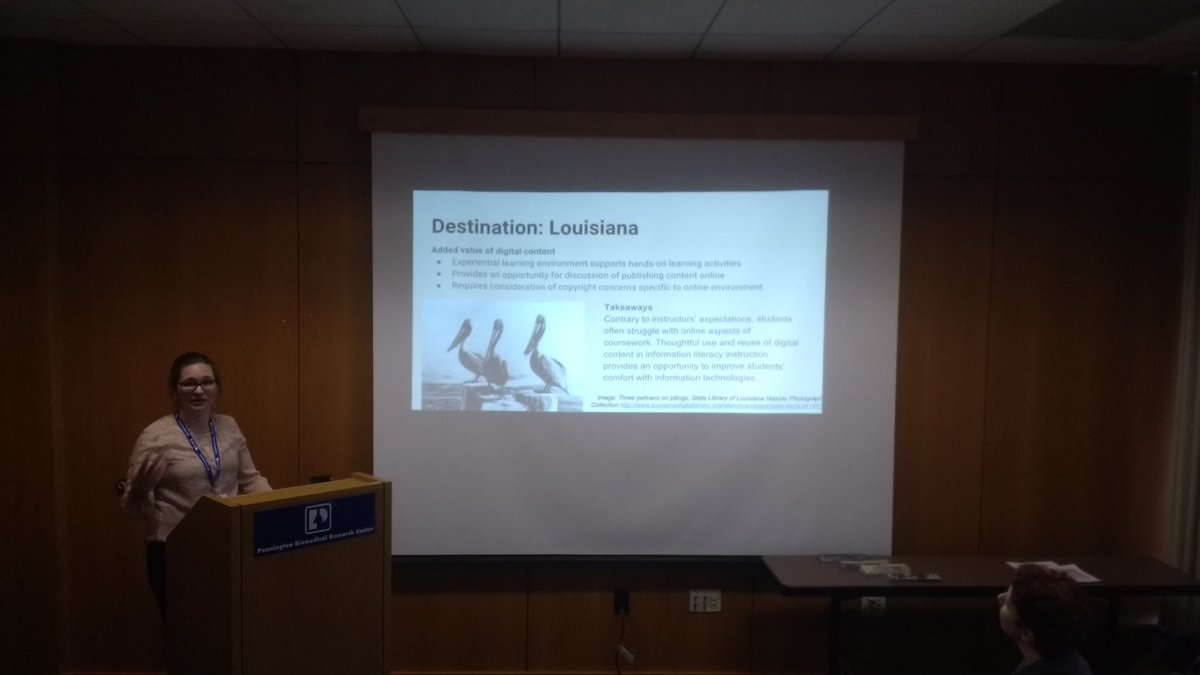 mikewaughbr's tweet photo. I had great time presenting "Using the Louisiana Digital Library for Instruction" at #louisuc17 with Cara Key and @ElizabethJelly https://t.co/OKBq7SjbmO