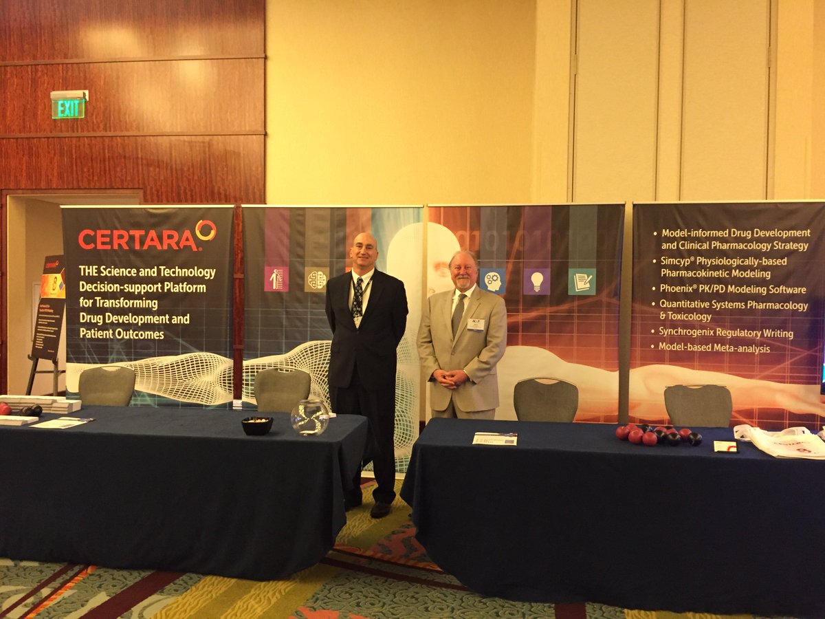 Certara's tweet photo. We had a wonderful time at #ACoP8 - We can't wait for next year! https://t.co/8q7AupOQ5m https://t.co/P7bCfru2Zq