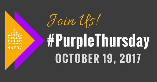 ErinSchattauer's tweet photo. I believe in #SafetyForALL! Every person has the right to be safe &amp; loved. I'm wearing purple 4 #PurpleThursday! https://t.co/rC7z7dGa6P https://t.co/rJhMVedca6