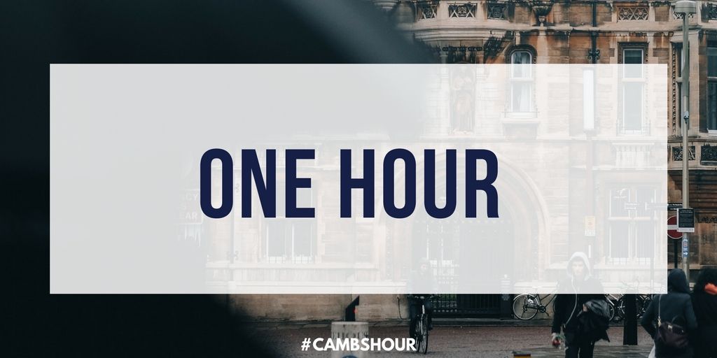 One hour till #cambshour - We're using the hour to chat about autumn and what plans you have! #cambridge