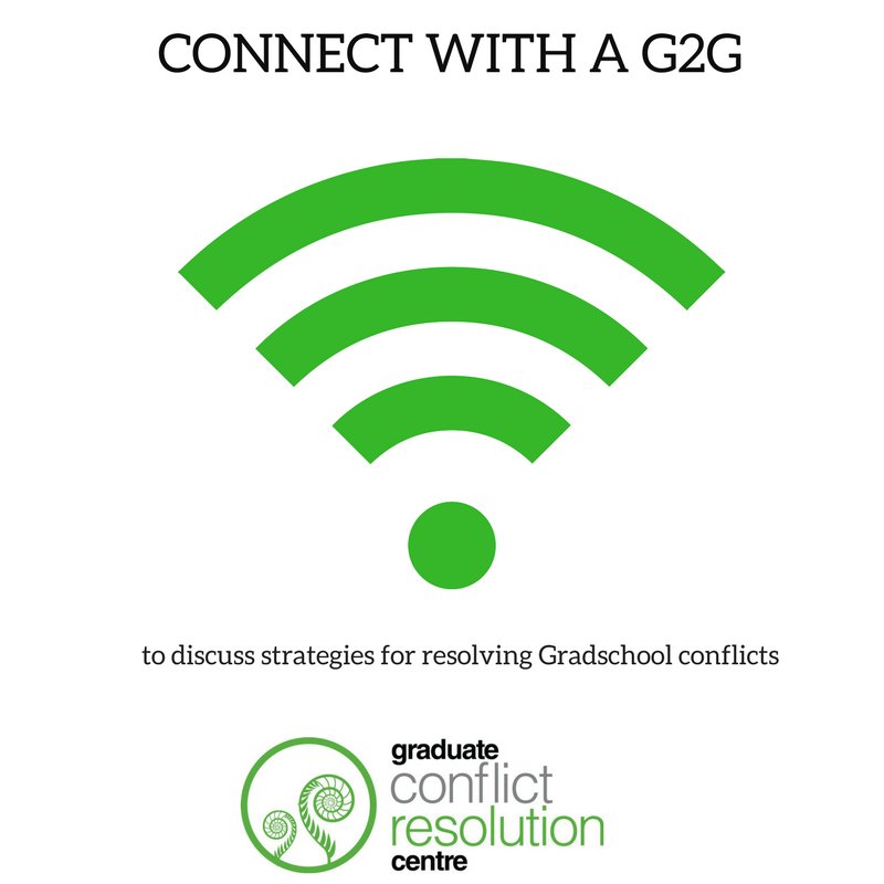 GradCRCUofT's tweet photo. Connect with a G2G peer advisor to discuss grad school conflicts. #CRday https://t.co/kjouSzObex https://t.co/3GiimFBIil