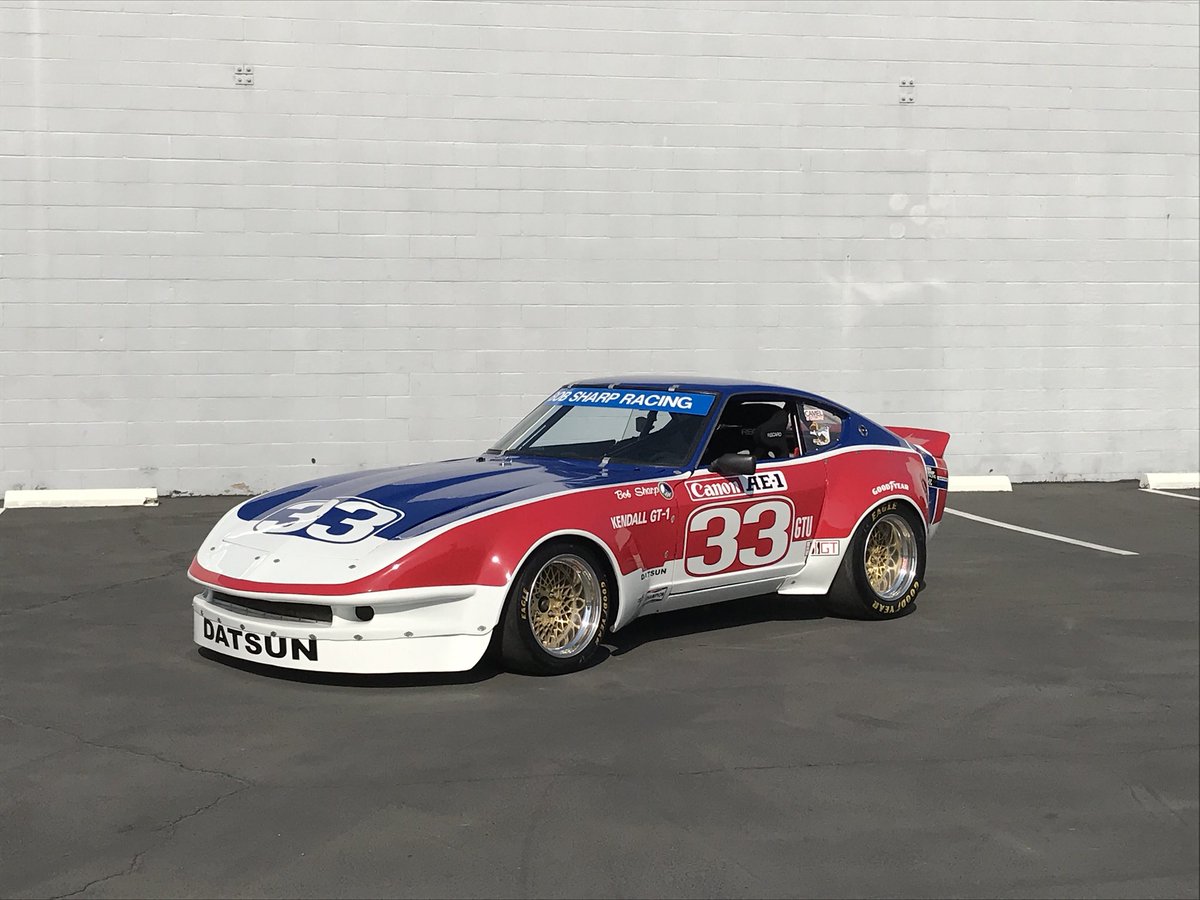 motorator's tweet photo. Pretty sweet Z race car once owned by Bob Sharp that we’re thinking about selling. Would you want it? #datsun #nissan #bobsharp #racecar https://t.co/Z63qsBVnxS