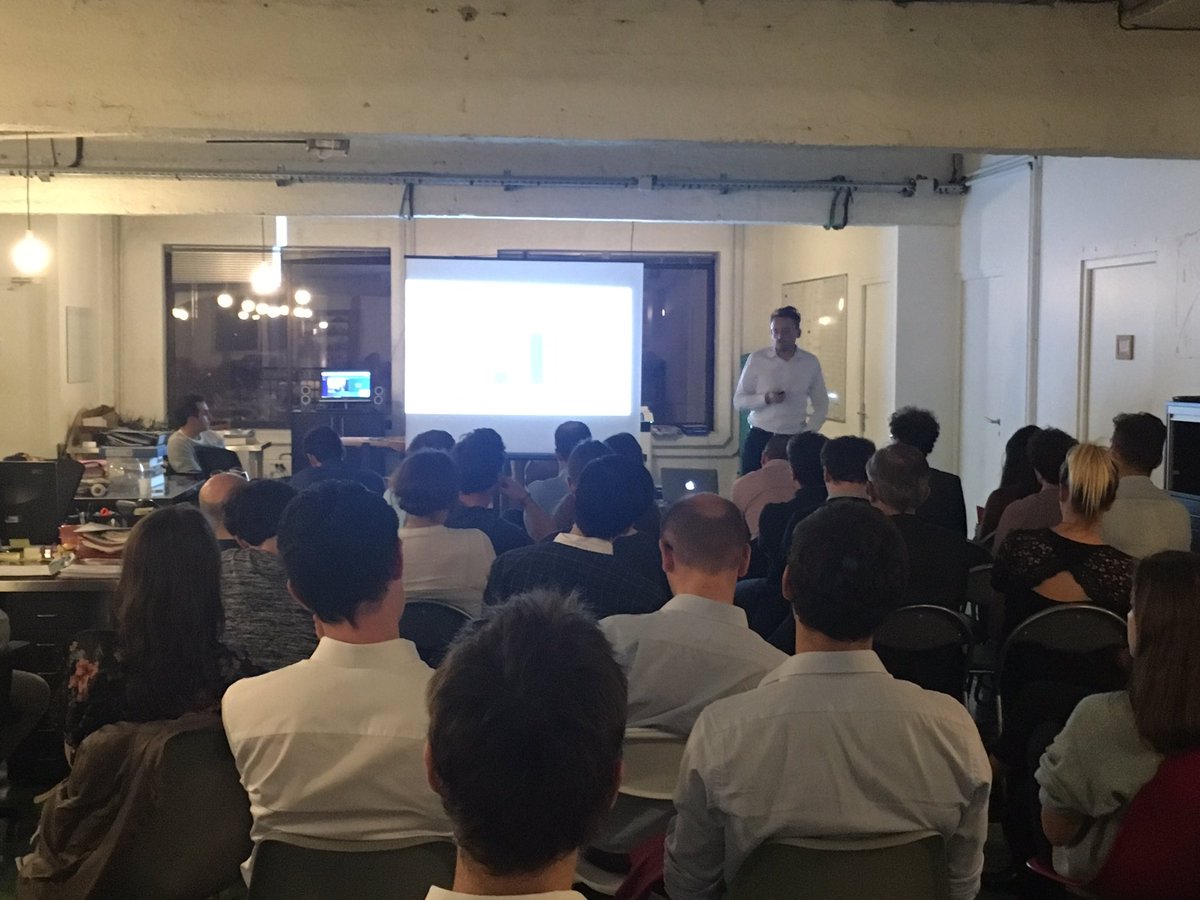 Urban_Linker's tweet photo. Et on termine notre #meetup #iot avec Fred, fondateur de @netatmo ! Merci à tous d'être venus ! https://t.co/7kvoOEk8b5