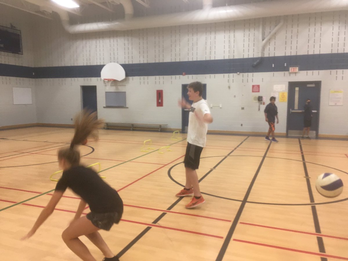 Our first group presented their cooperative game & reminded us of the importance of relying on one another. #positiveencouragement🏀🏐🏃🏼‍♀️🏃🏽