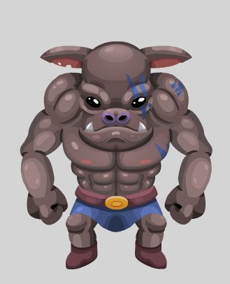 A little something for #UntoldLegacy
You can see the stages I went through to create the "Brute" 
#IndieGame  #IndieDev #GameDev #gameart