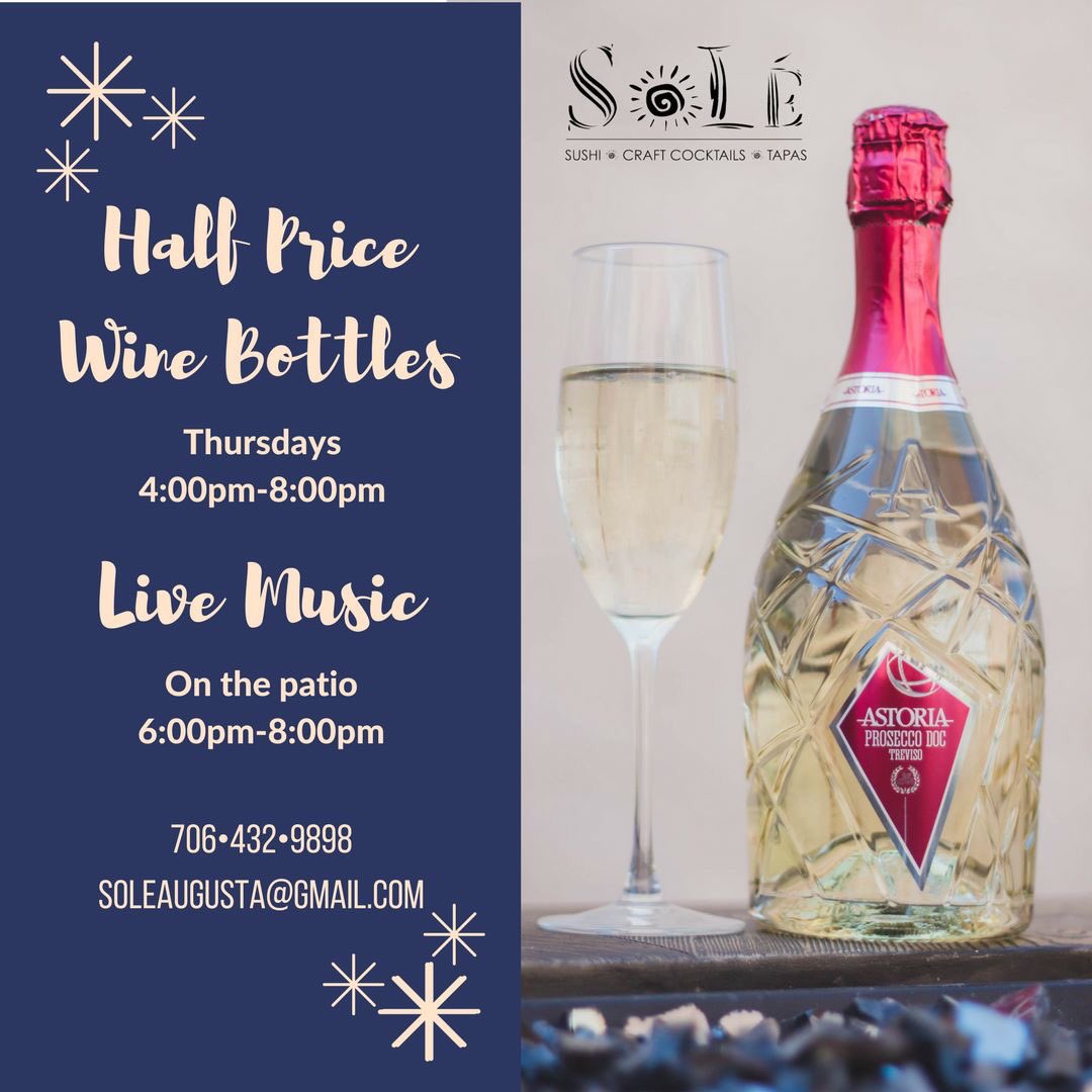 Tonight we will welcome Josh Hilley for live music on our patio and wine bottles are half price!