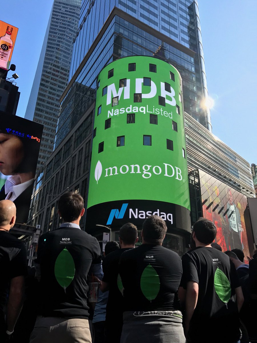 MongoDB's tweet image. It takes a village. #MongoDB #IPO #developers #database #data
