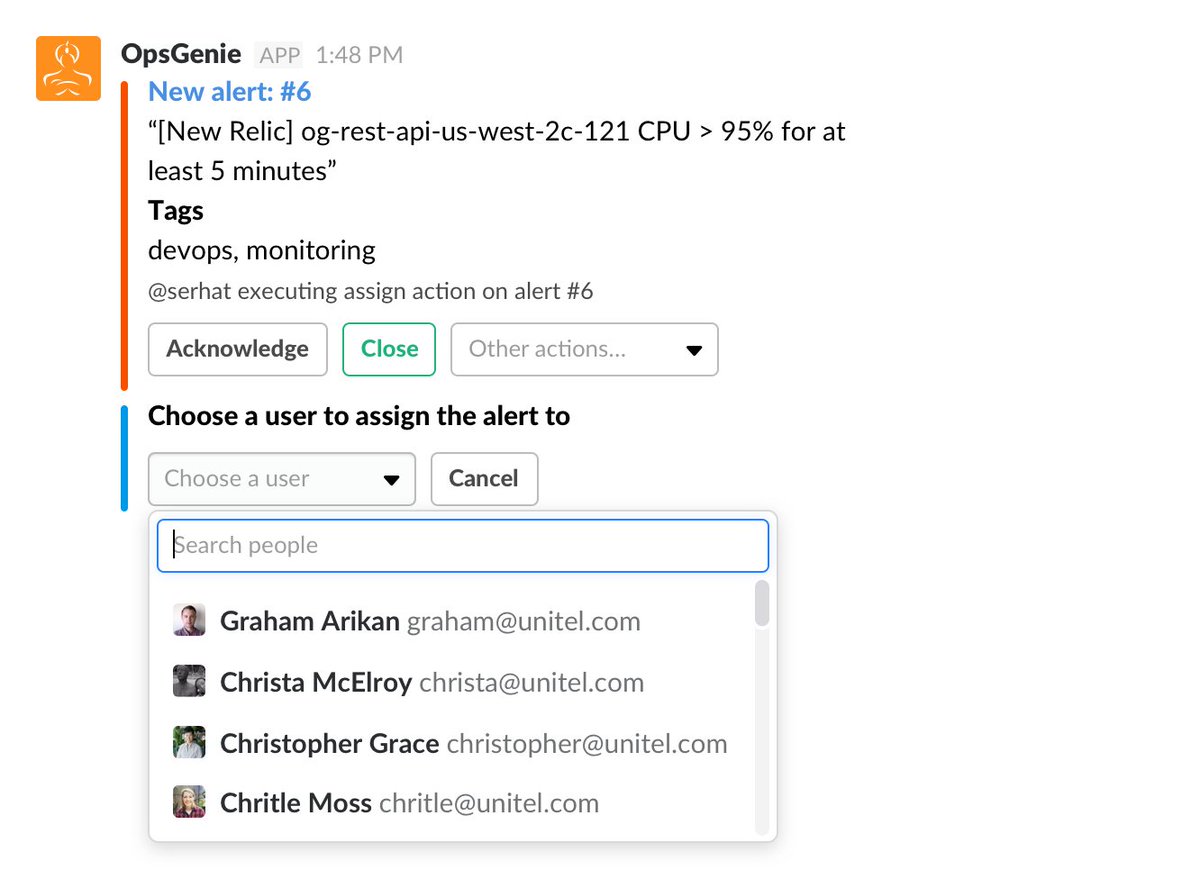Opsgenie Slack Opsgenie Slack