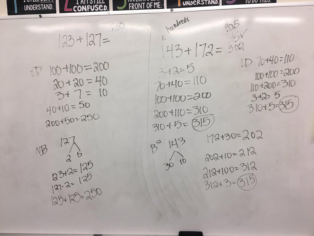 MrsAveryJBN's tweet photo. Some great math thinking took place during our number talk today! https://t.co/ODBCAS2jbW