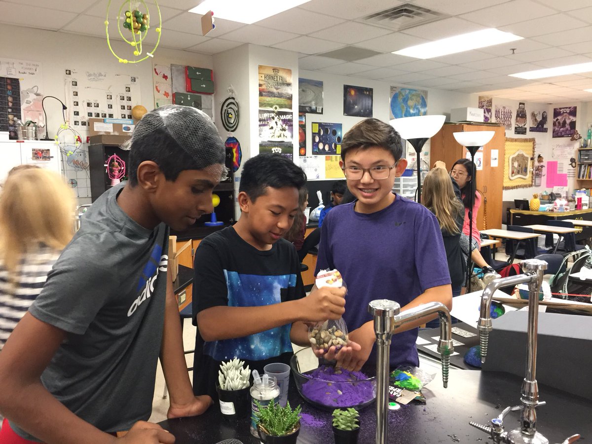 hillhollly's tweet photo. What’s the best way to learn about microhabitats? By building Terrariums of course! @Killian_MS #killianmustangs #terrariumtime https://t.co/o8pqx8nUZK