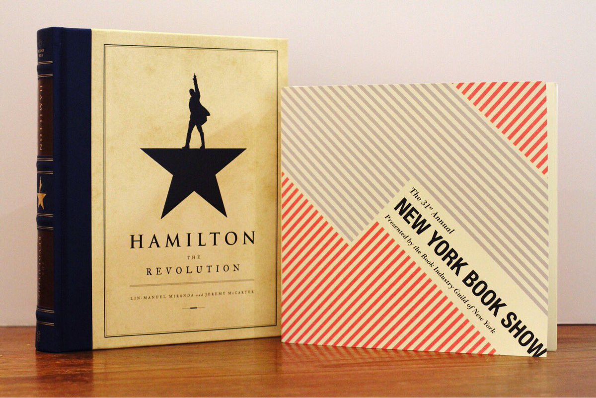 What an honor to win 1st place in the Special Trade - Gift category for "Hamilton: The Revolution" at NY Book Show presented by <a href="/BIGofNY/">BIGNY</a> 🏆