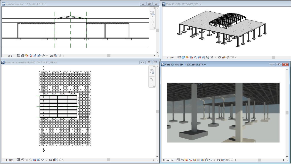 j_silver13's tweet photo. 3D STR @grupo_CuBIM modelado estructural módulo 1 abIIET Cuenca #workingprogres #objetivo #LOD350 #estructuras #revit #BIM https://t.co/xfQJZ7MYnJ