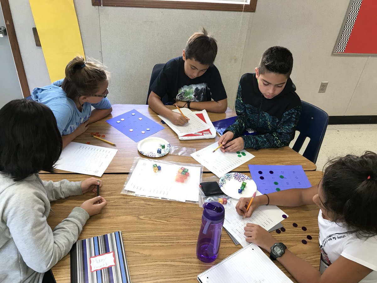 PrinciPALPeri's tweet photo. Great work stations and student talk in 5th grade Advanced Math https://t.co/U5UVvRr0Lt
