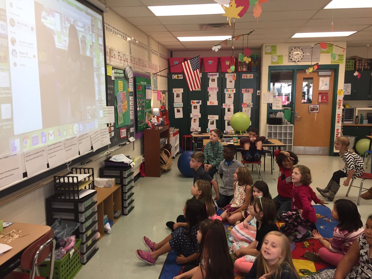 followschaefer's tweet photo. Ss so excited 2 @Skype with new friends across the country about r fave #GRAFenway parts. Luv this book! @MsMcordeiro @victoriajcoe https://t.co/f6CMzZm17A