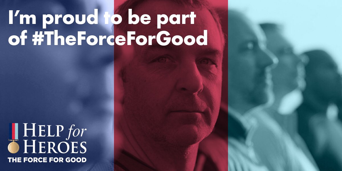 Help <a href="/HelpforHeroes/">Help for Heroes</a> empower Veterans to unleash their potential &amp; pride to regain their purpose. #TheForceForGood helpforheroes.org.uk/see-the-differ…RT