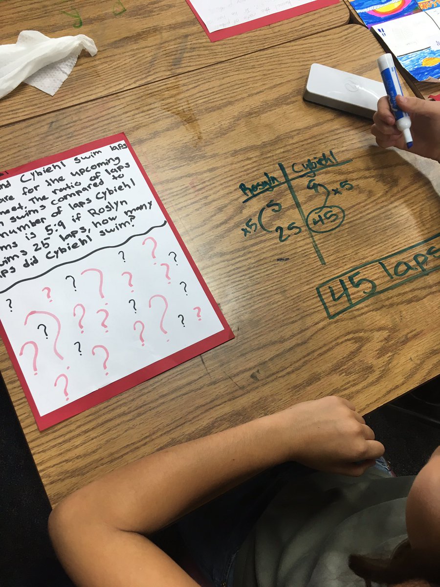 Ss solving classmates ratio problems! #williams6G #ashleyfallsschol