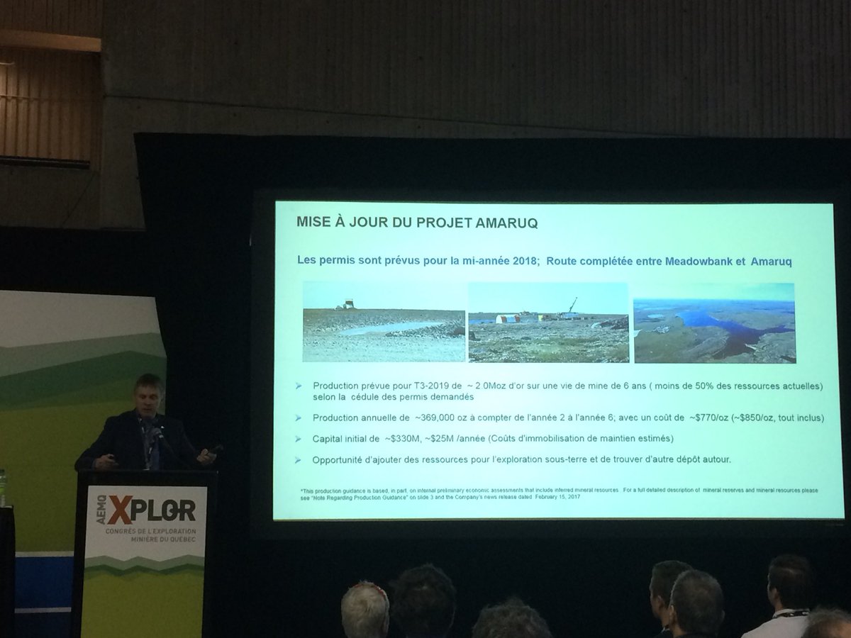 AEMQ_'s tweet photo. Très intéressant. Les différentes étapes d’un projet d’exploration à une mine en production par Denis Vaillancourt. @agnicoeagle #Xplor2017 https://t.co/i9YL3cOrRN