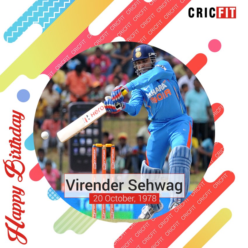 Cricfit Wishes Virender Sehwag a Very Happy Birthday! 