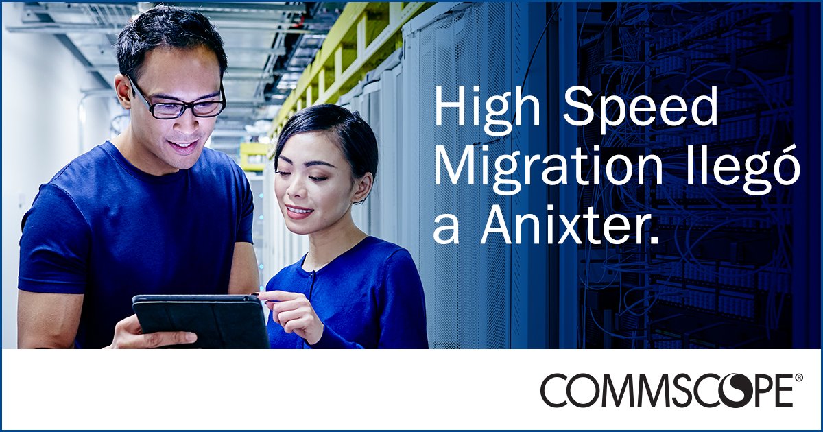 WA_Latam's tweet photo. ¿Sabe qué es High Speed Migration? Conozca más y consulte con su representante de #Anixtercala: https://t.co/UjZhliICot @CommScope #Systmax https://t.co/qtY4tWvyT1