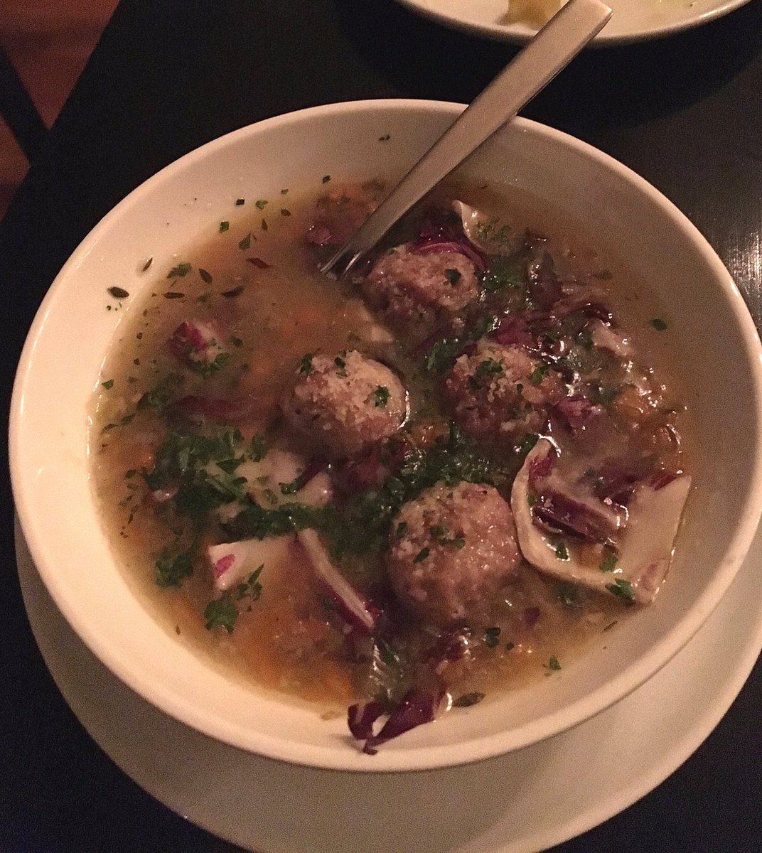 Warm up your bones &amp; your appetite with our classic #ItalianWeddingSoup. 🥄🍷 | #PortlandMaine #AmericanItalian #RomaPortland #AndersRules