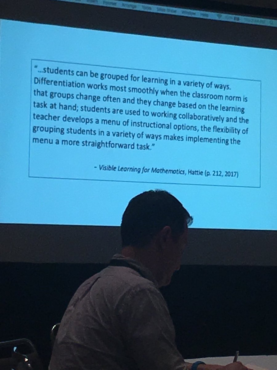 hopeperry9406's tweet photo. There it is AGAIN!! Visible Learning and formative assessments (and differentiation 😯)!!! 😎 #NCTMregionals #HCPSpride #mathisSOcool https://t.co/h4d4SBr4Jj