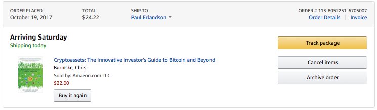 sonoferland's tweet photo. Stoked to read @cburniske's book after hearing on @laurashin podcast! First hardcover bought in long time. Why no paperback option?! https://t.co/236iolt0uh