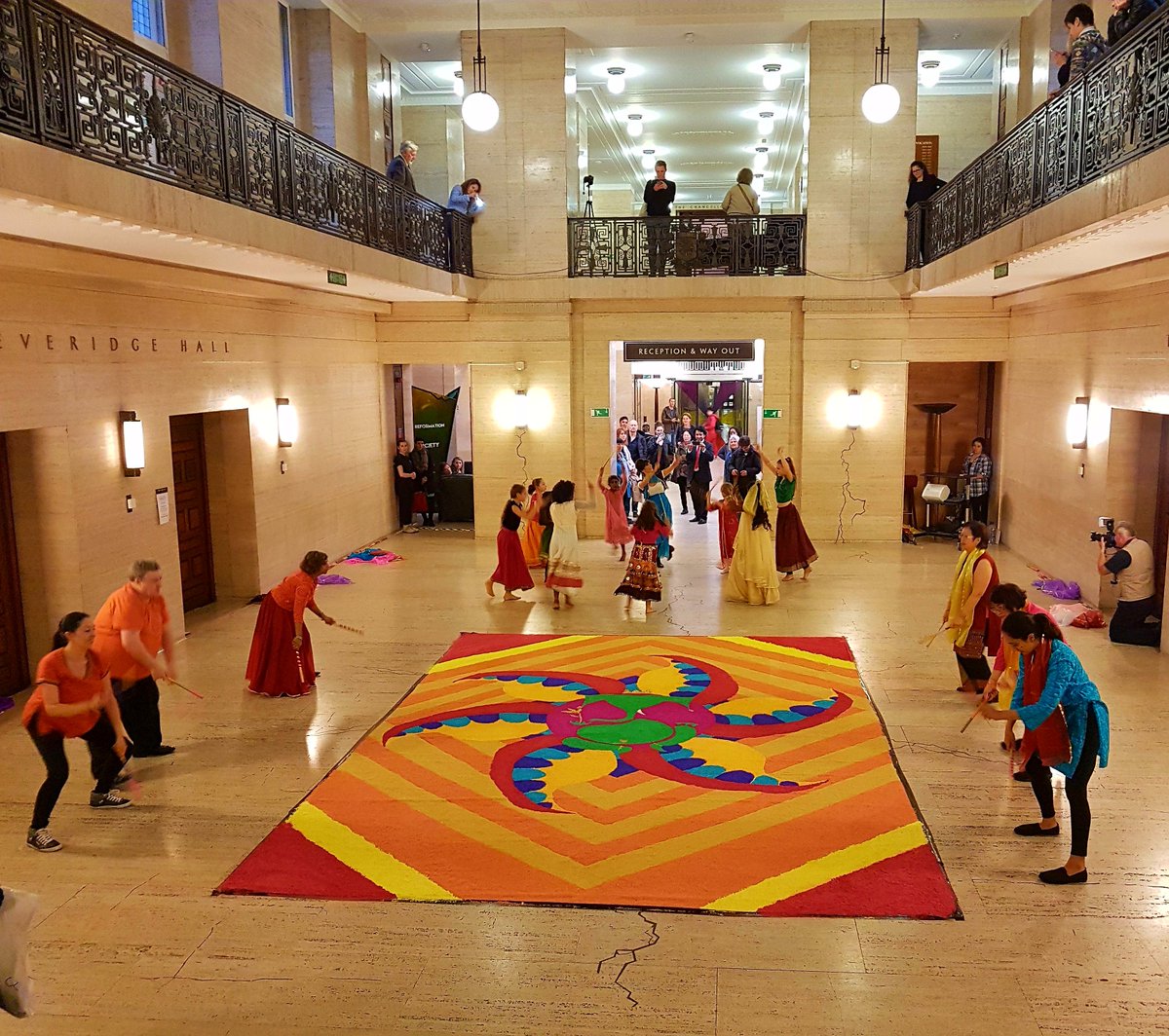 Thank you very much Dr Seema Anand! 
#SOAS #Rangoli #SenateHouse #UoLondon #BloomsburyFestival
HAPPY DIWALI #Diwali2017  #