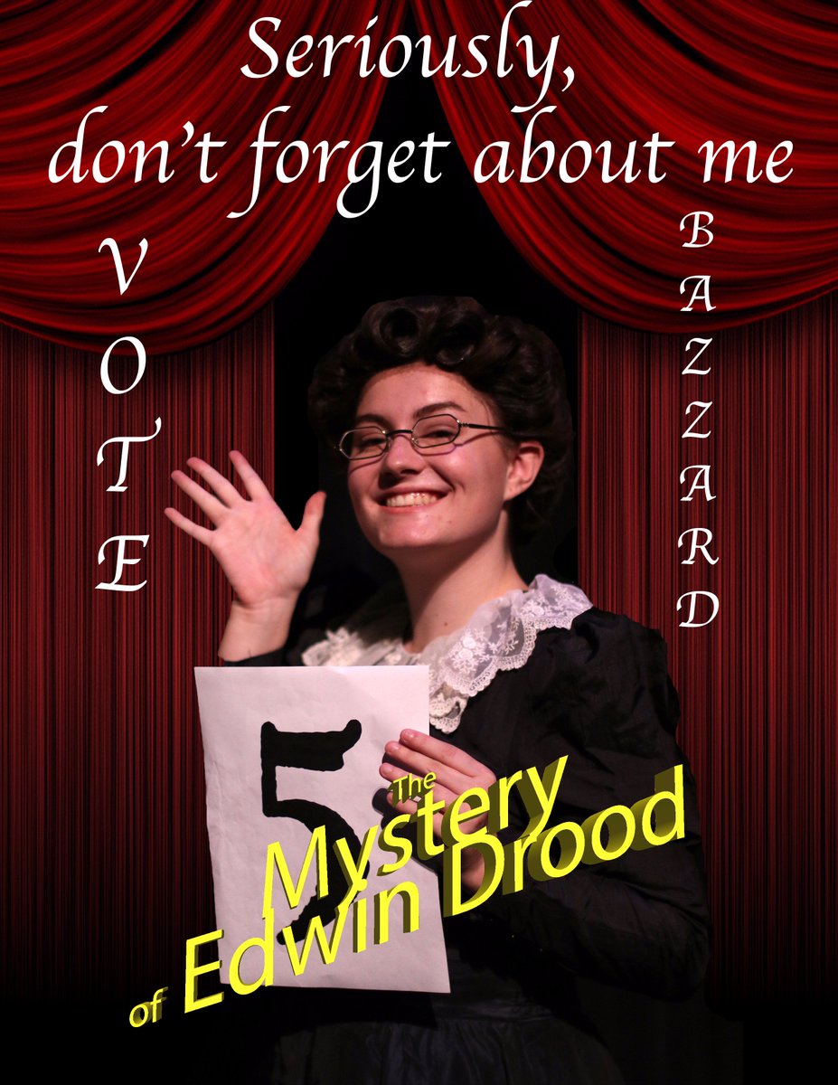 The audience gets to vote, be here for this interactive audience experience. Show opens on Friday.