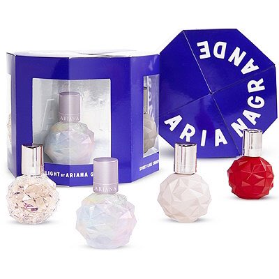 onelovesem's tweet photo. Be the ultimate Ariana Grande fan with this must have gift set, now available at Ulta Beauty for just $39 • https://t.co/ynIRcZDz17 ♡ https://t.co/9oOU7cAGgX