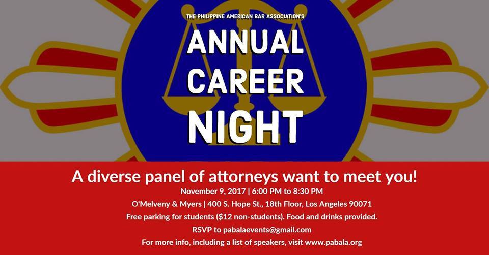 PABALawyers's tweet photo. Annual Career Night – November 9, 2017 https://t.co/9UfFeAfw3p https://t.co/3k8DTg5tD4