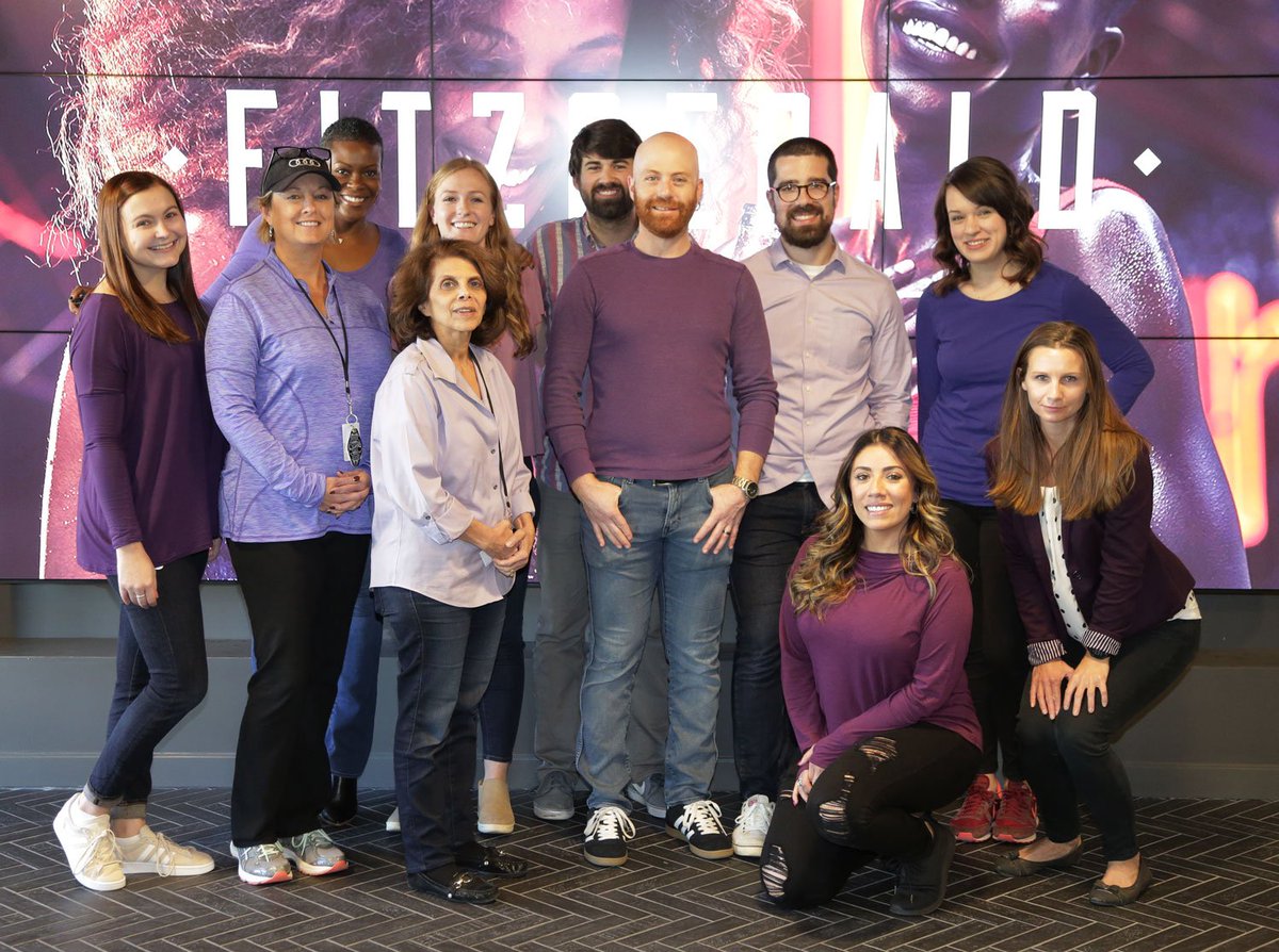 fitzco's tweet photo. Rocking our purple in honor of #SpiritDay to take a stand against bullying. #IPGHasSpirit #Fitzco https://t.co/6aQTdta3gL