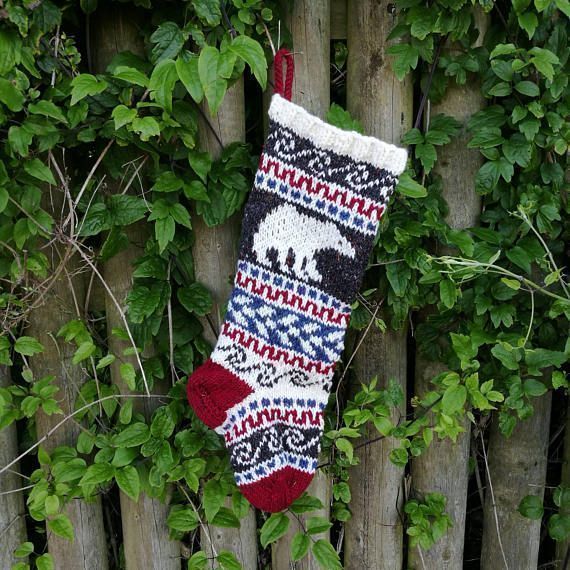 GigiSantasSocks's tweet photo. Christmas Stocking with Polar Bear https://t.co/tchnAkgHdV #polarbears #woolstocking https://t.co/8iOvl0UTkt