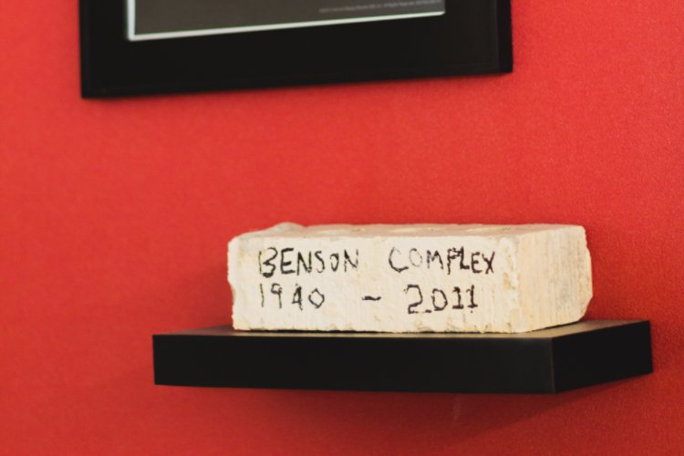 BensonsBarber's tweet photo. This brick is a helpful reminder of where we started. It keeps us centered and moving forward. https://t.co/DiiUSm0YnY