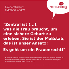 Verein_MH's tweet photo. Wir brauchen Bedingungen, mit denen eine Frau eine Geburt als 'schön' empfinden kann. Sie bedeuten #sichereGeburt ! https://t.co/RV4BPTipJO https://t.co/vw2fRD7pUG