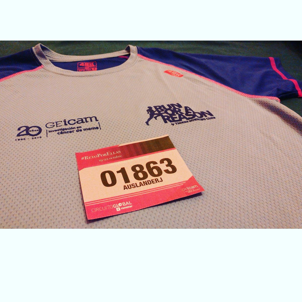 auslanderj's tweet photo. quienes participamos en @run4ar para ayudar a @GEICAM hoy nos unimos a @runator y su #RetoPorEllas #DiaMundialDelCancerDeMama #Run4AR https://t.co/WjuL4xkQ02