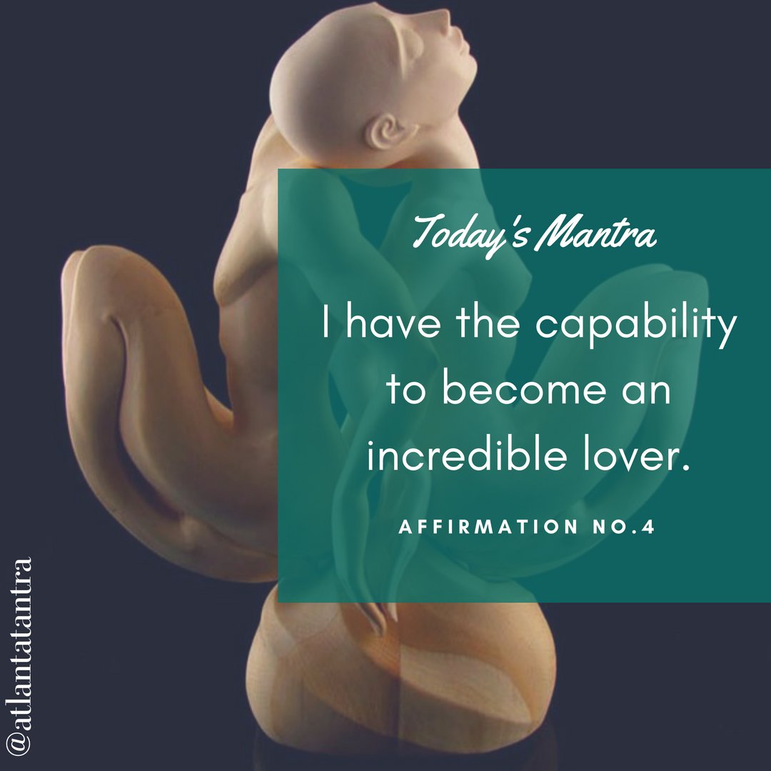 Fearlessgifts's tweet photo. Today’s Mantra: I have the ability to become an incredible lover! #atlantatantra #fearlessgiving #meditations https://t.co/N0M8D45Nze
