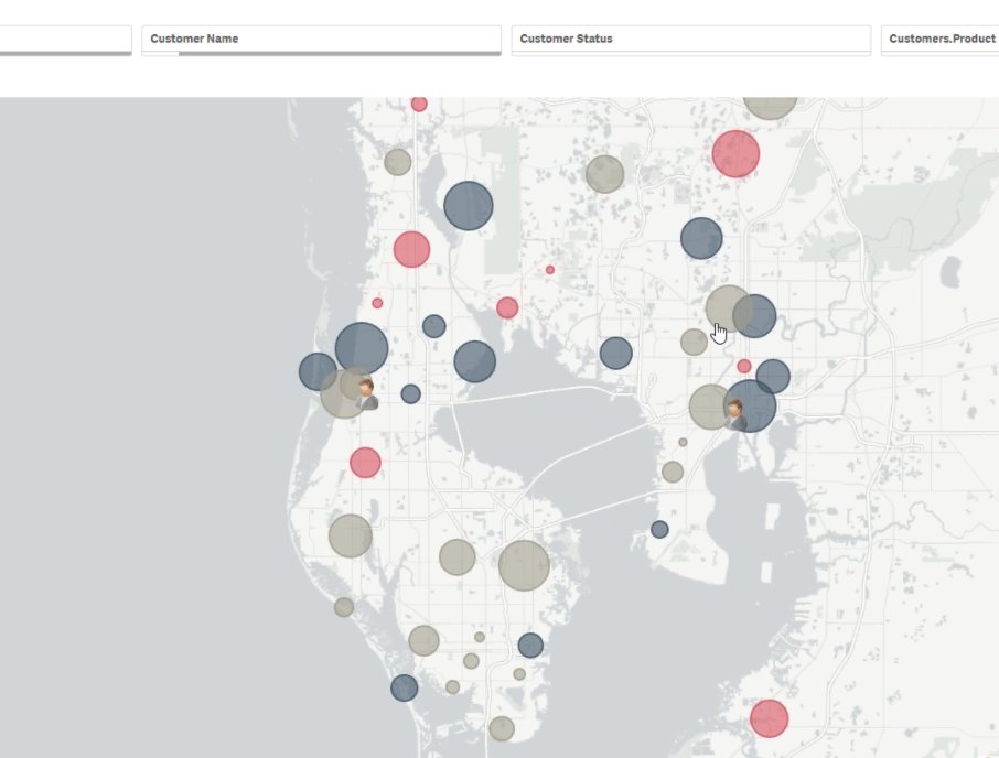 QlikMaps's tweet photo. "Markers are a convenient way to represent many data points using color, size, opacity, borders, and popups." #locationanalytics #qlikmaps https://t.co/vQJSMHC0iU