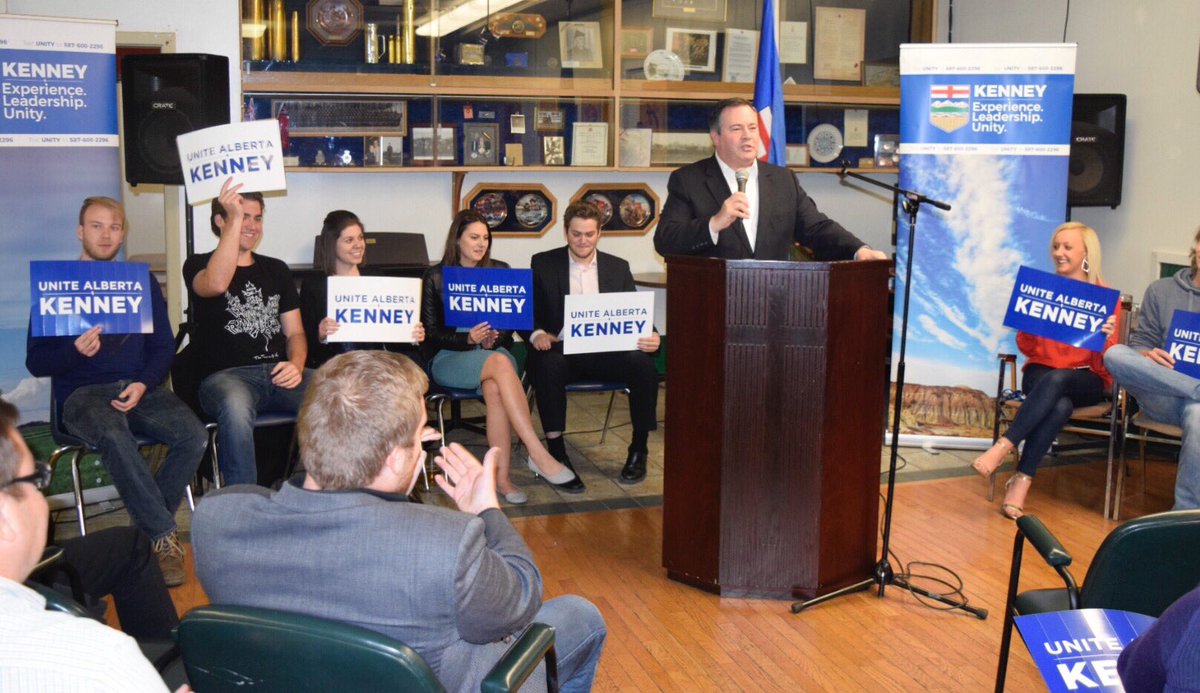 jkenney's tweet photo. Great to see hundreds out in #Cochrane last night for one of our @UniteAlberta home-stretch rallies. Thanks to those who attended! https://t.co/KDTcurUimF