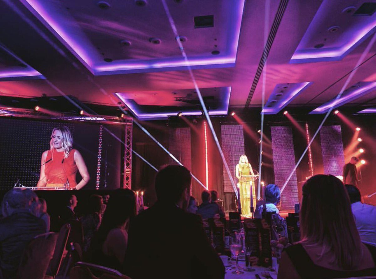 So excited to be here <a href="/TheDrum/">The Drum</a> #DADIawards kicking off the evening with a huge welcome from <a href="/UKFast/">UKFast</a>