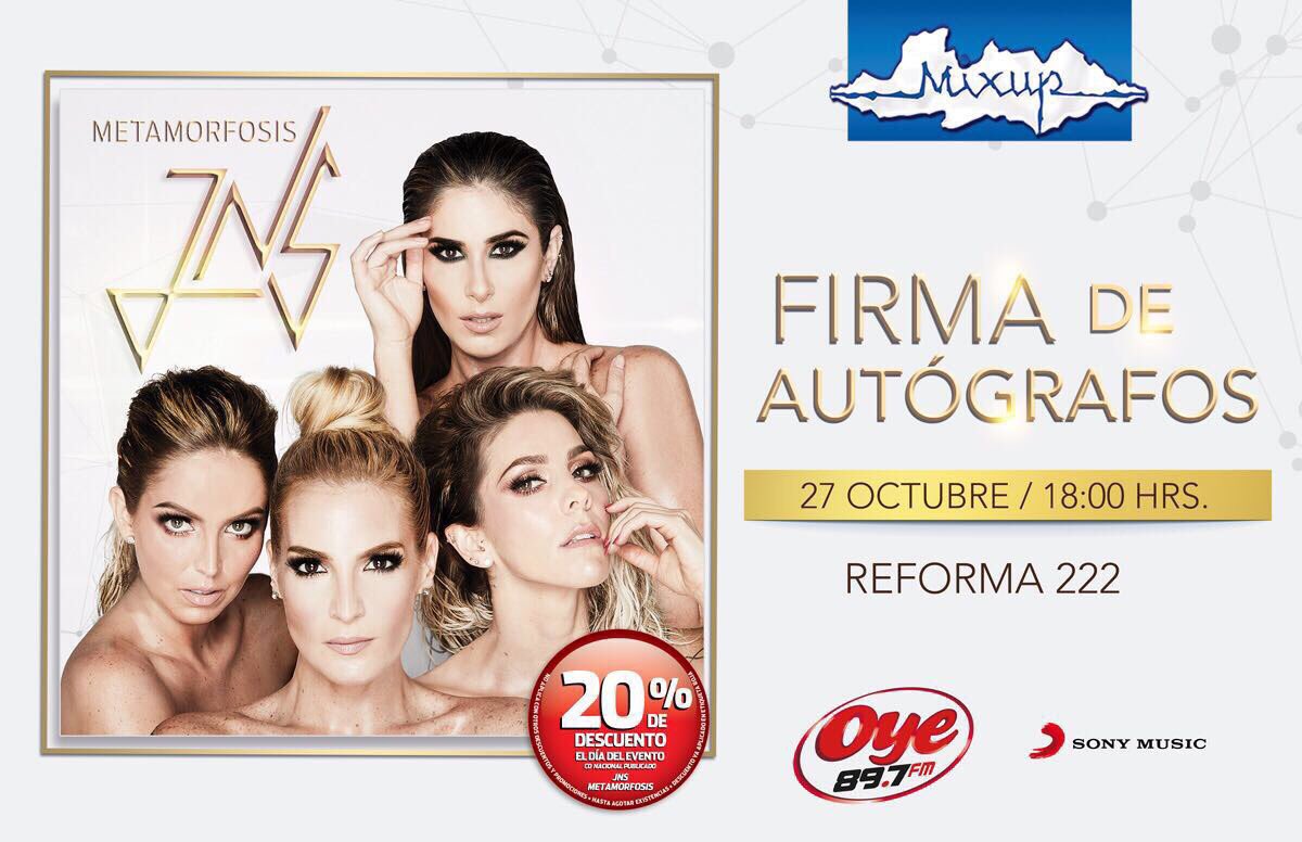 grupojns's tweet photo. ¡Los esperamos este 27 de octubre a las 18:00 hrs. en el #Mixup de #Reforma222! 😍😘 https://t.co/jAcnkmt3vm
