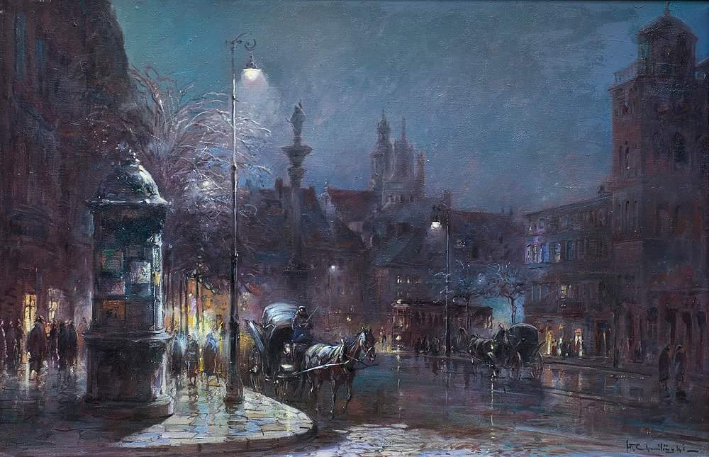 HistofPainting's tweet photo. 🎨 Evening on the Castle Square, ~ 1950

👨‍🎨 Wladyslaw Chmielinski (1911 - 1979) was a Polish visual artist.

♡Art is life! ❤ Art is love!♡ https://t.co/Gi0KtZvS6K