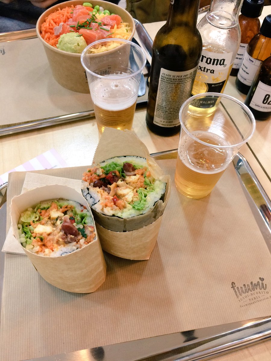 Virgilbcd's tweet photo. On teste le #SushiBurrito ! Super bon ! 🍣🍚 #Fuumi https://t.co/jKO9lkX0Ny