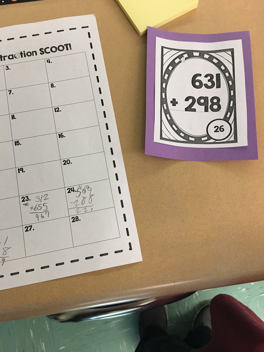 Room13ark's tweet photo. Moving around with a scoot review in math!  #arkknights1 https://t.co/EMlyLQwyDd