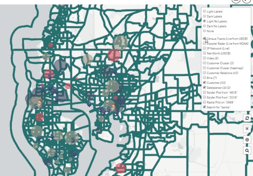 QlikMaps's tweet photo. "Reach out to external data sources to augment your map. Here we see a census tracts layer from USCB added." #locationanalytics #qlikmaps https://t.co/FJ6mC3hzJS