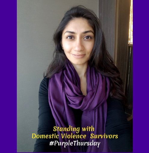 NYSCADV's tweet photo. @SaimaAnj, another @NYSCADV attending @nnedv's #Roundtable2017 in NOLA is wearing purple to stand with DV survivors. #PurpleThursday #NYDVAM https://t.co/rZdSo1ICYd