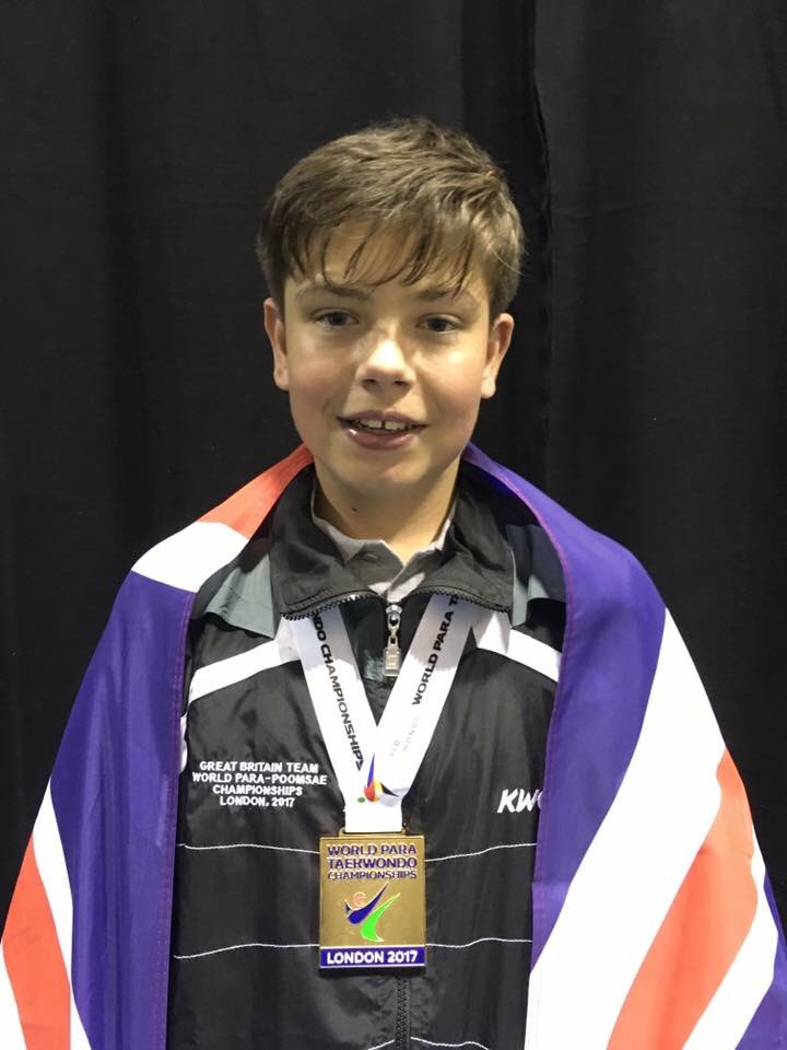 14gcb's tweet photo. World Champion, Para Taekwondo #theboywhonevergaveup #kickforglory #parataekwondo @BritTaekwondo @GBTaekwondo https://t.co/EdHl9VNJvb